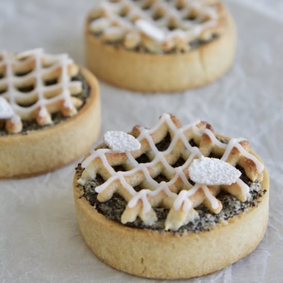 Poppy Seed Marzipan Tartelettes