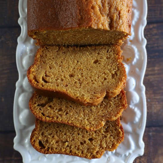 Homemade pumpkin bread