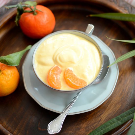 Mango and Tangerine Frozen Yogurt