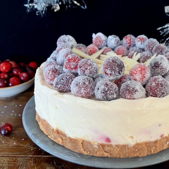 Festive No Bake Cheesecake