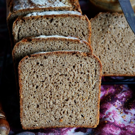 Effortless Overnight Rye Loaf