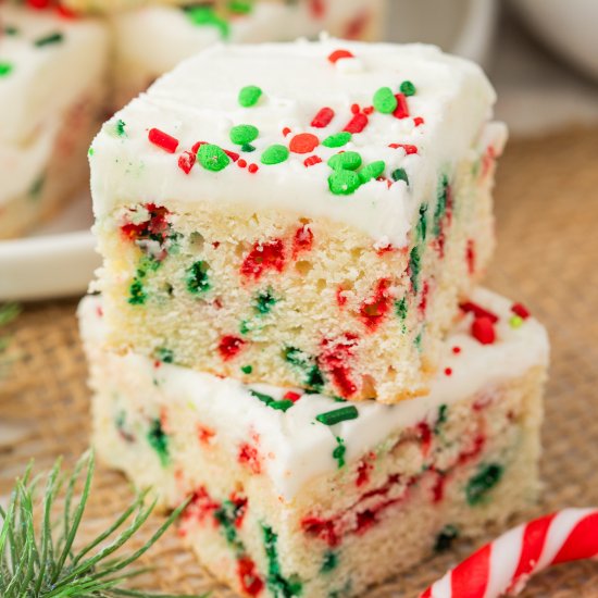 Christmas Sugar Cookie Bars