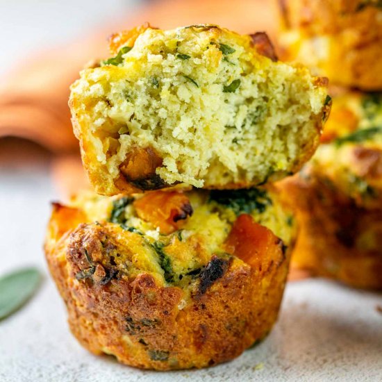 Savory Butternut Squash Muffins