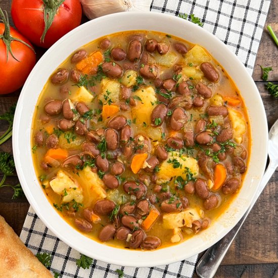 Hearty Pinto Bean & Cod Stew