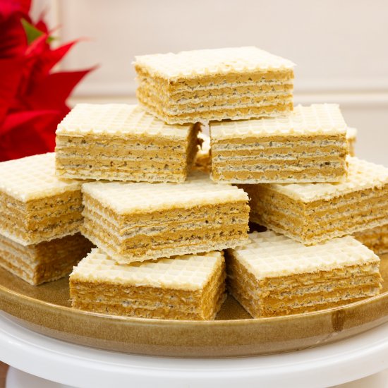 Wafer with coffee cream