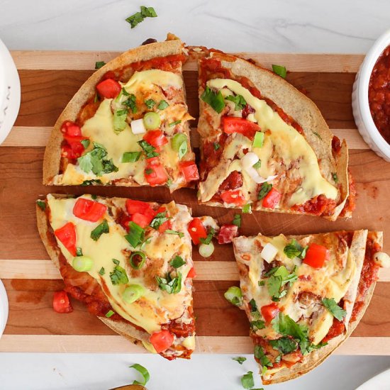 Vegan Mexican Pizza