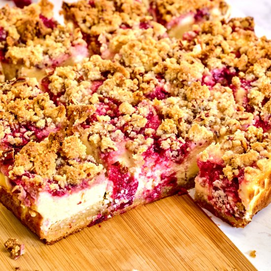 Keto Cranberry Cheesecake Bars