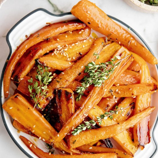 Roasted Honey Glazed Carrots