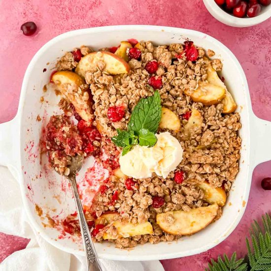 Apple Cranberry Crisp