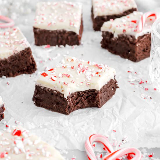 Peppermint Bark Brownies