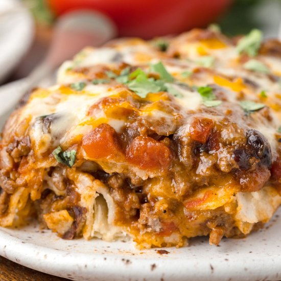 Beef Enchilada Casserole