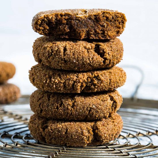 Gluten Free Ginger Molasses Cookies