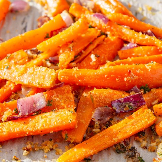 Panko Roasted Carrots