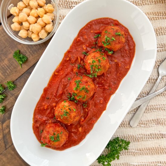 The BEST-EVER Chickpea Meatballs