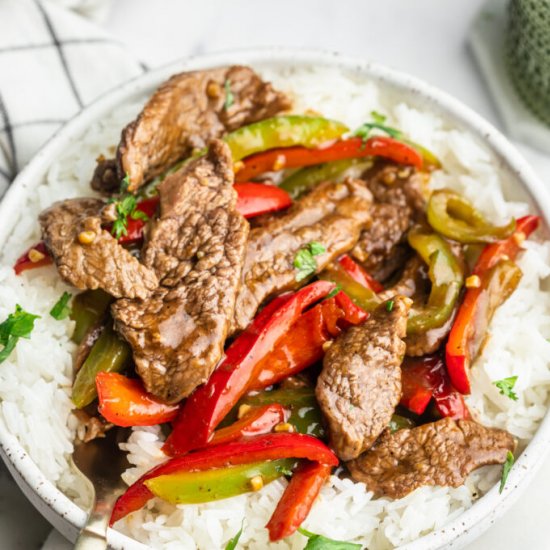 Pepper Steak Stir Fry