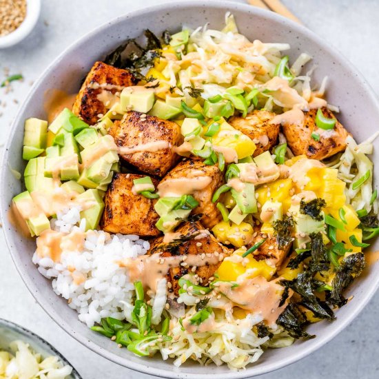 SPICY SALMON MAKI BOWL