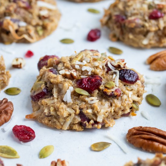 Healthy Oatmeal Breakfast Cookies