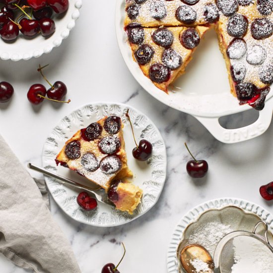 Vegan Cherry Clafoutis