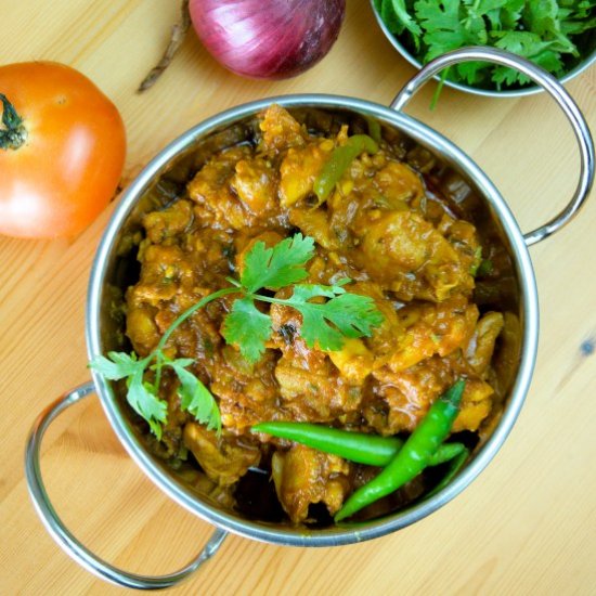 Boneless chicken handi