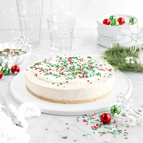 No Bake Sugar Cookie Cheesecake