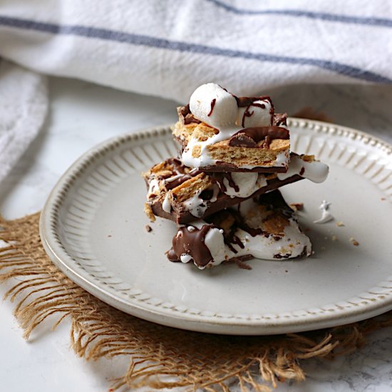 The Ultimate Gooey Smores Bark