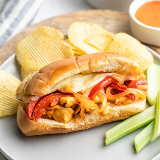 Buffalo Chicken Cheesesteaks