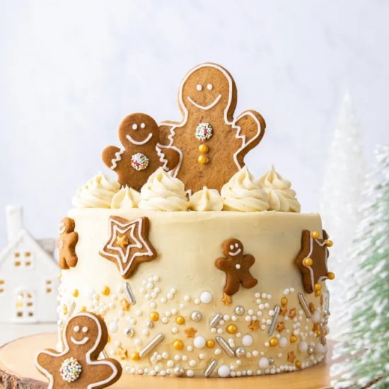 Gingerbread Cake with White Chocolate