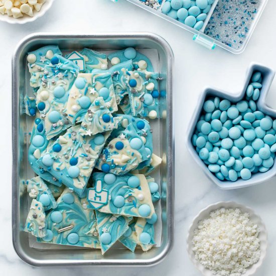 White Chocolate Hanukkah Bark