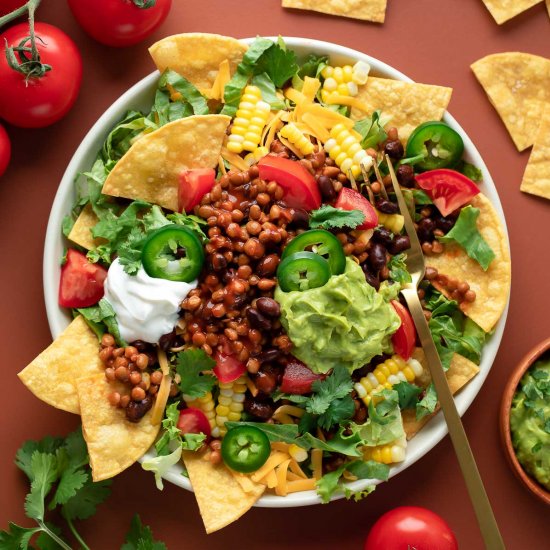 Lentil Taco Salad