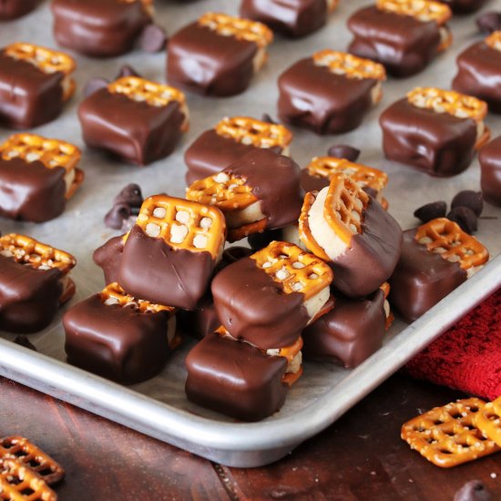 Cookie Dough Pretzel Bites