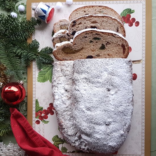 Christstollen made with Spelt flour