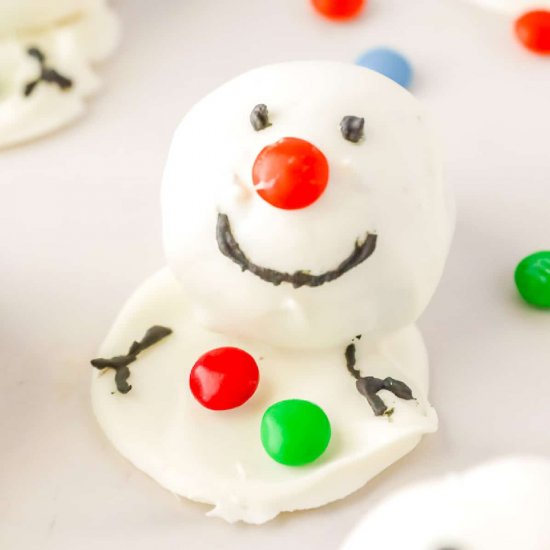 Snowman Oreo Balls