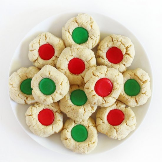 Gluten-Free Iced Thumbprint Cookies