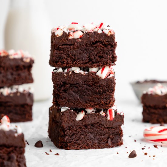 Vegan Peppermint Brownies