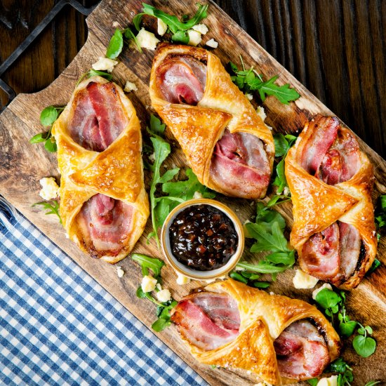 Cheese and Bacon Turnovers