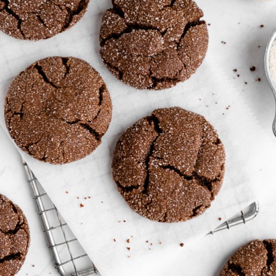 Vegan Chocolate Sugar Cookies