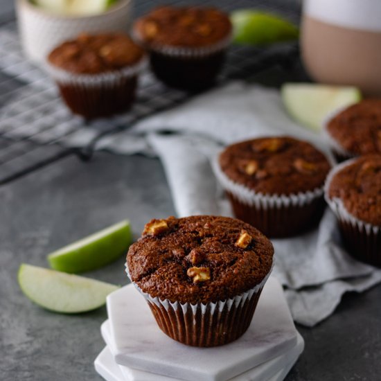 Apple-Cinnamon-Zucchini Muffins