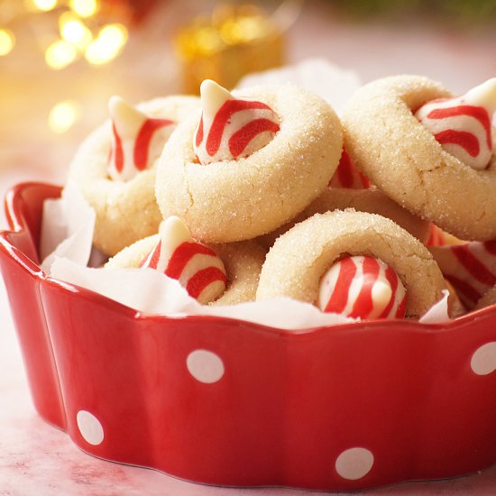 Peppermint Kiss Cookies