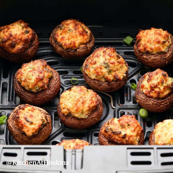 Air Fryer Stuffed Mushrooms