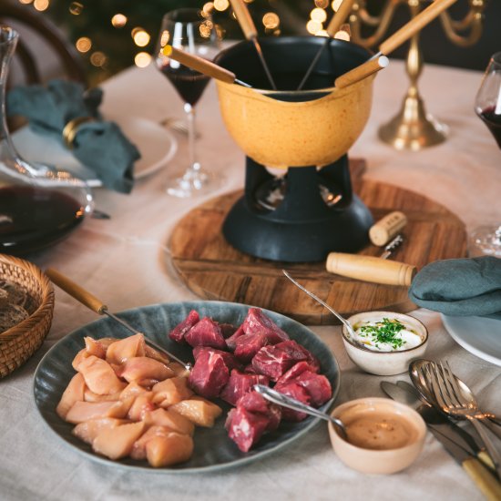 Meat and Red Wine Fondue Recipe