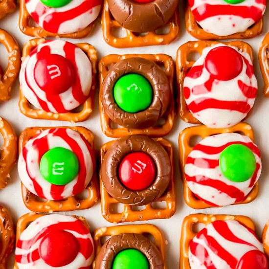 Pretzel Hershey M&M Bites