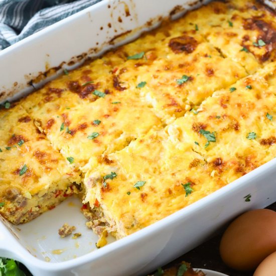 Italian Sausage Breakfast Casserole