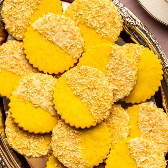 Golden Milk Shortbread Cookies