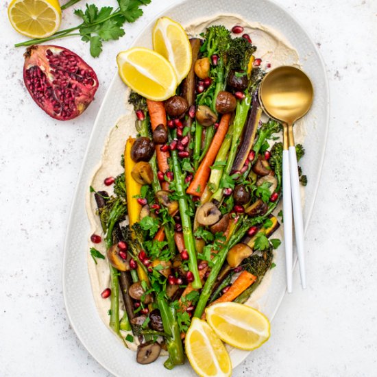 Roasted Vegetables with Tahini