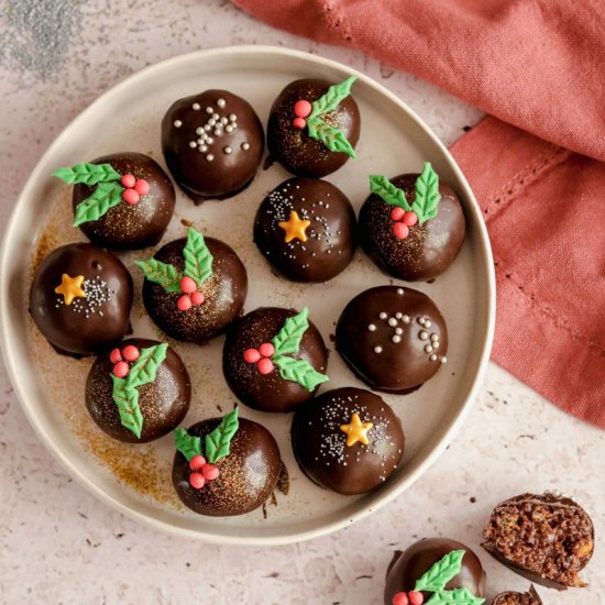 Christmas biscuit truffles