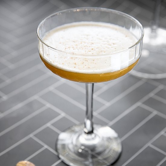 Eggless Nog Flip Cocktail