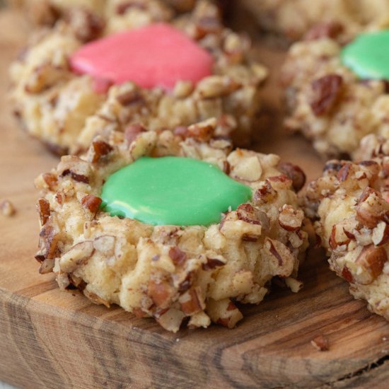 Thumbprint Cookies with Icing