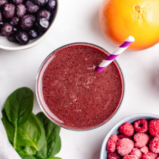 Blueberry Raspberry Smoothie