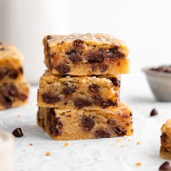 Vegan Chocolate Chip Blondies