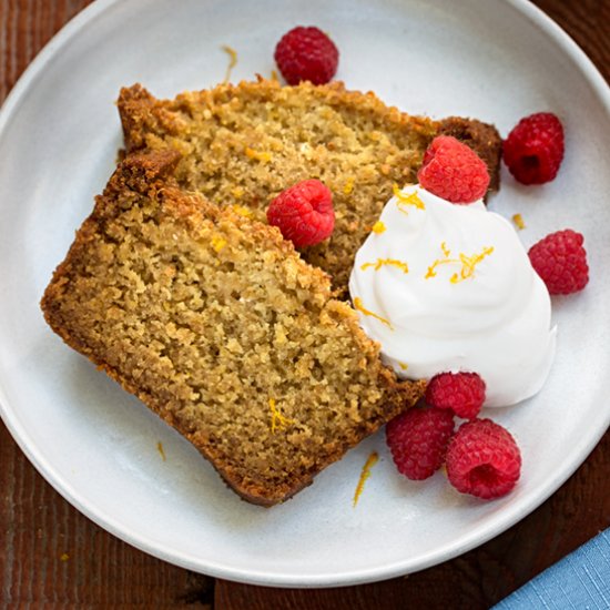 Toasted Quinoa Pound Cake